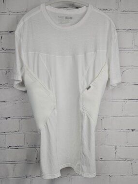 5.11 Tactical Mens 2XL White Performance Tactical Shirt Undershirt Conceal Carry